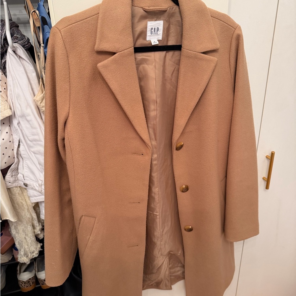GAP Camel Wool Blend Coat